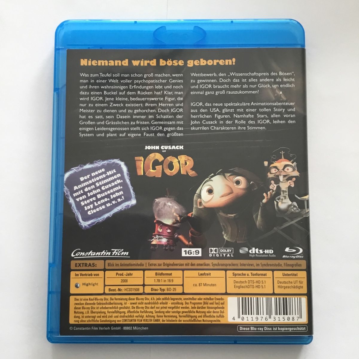 Tutti i DVDs: Igor Blu Ray Vergriffen Rarität – Nuovo (secondo la descrizione) da Blauen venduto da berlingo65 1