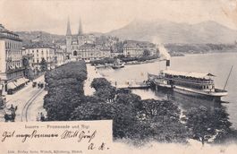 Luzern - Promenade und Rigi  1904