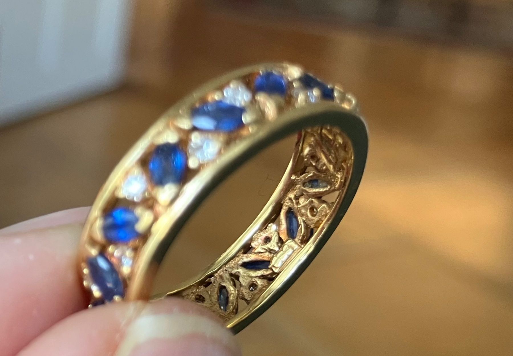 Ringe: Alliance Ring mit Saphiren und Brillanten – Gebraucht aus Bern von robertch 7