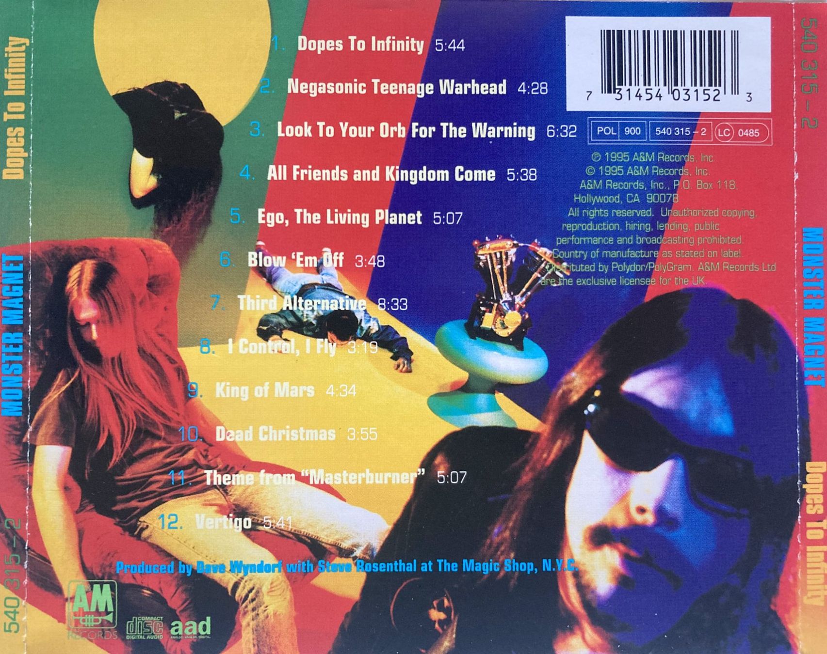 CD: MONSTER MAGNET - DOPES TO INFINITY – Usato da Bottens venduto da hotter-than-hell 1