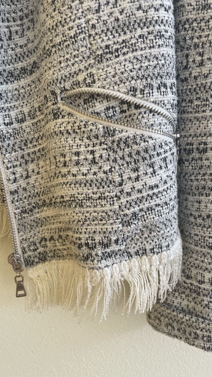 Giacche: Hübsche Sommerjacke, grau weiss gemustert – Usato da Roggwil BE venduto da R.. 2