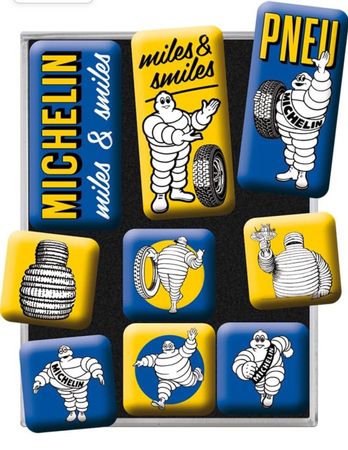 Michelin Logo Evolution Magnet Set 9teilig (Art. 83131)