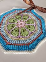 Potholder Topflappen Küchendeko African Flower gehäkelt