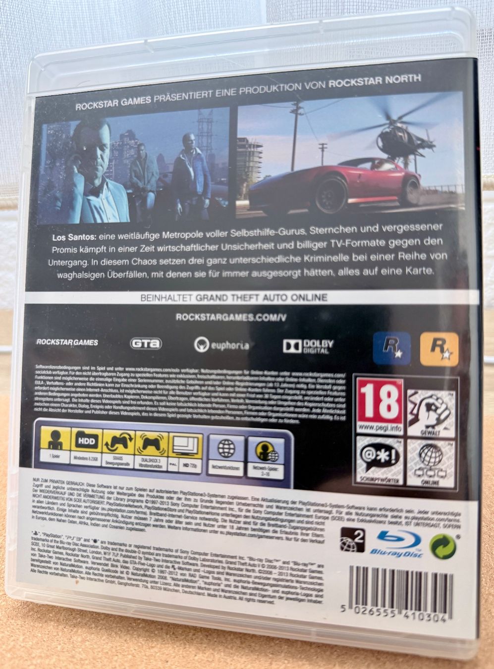 Sony Spiele: PS3 GTA V Grand Theft Auto 5 (PEGI) – Gebraucht aus Dintikon von Onomichio-Kun 1