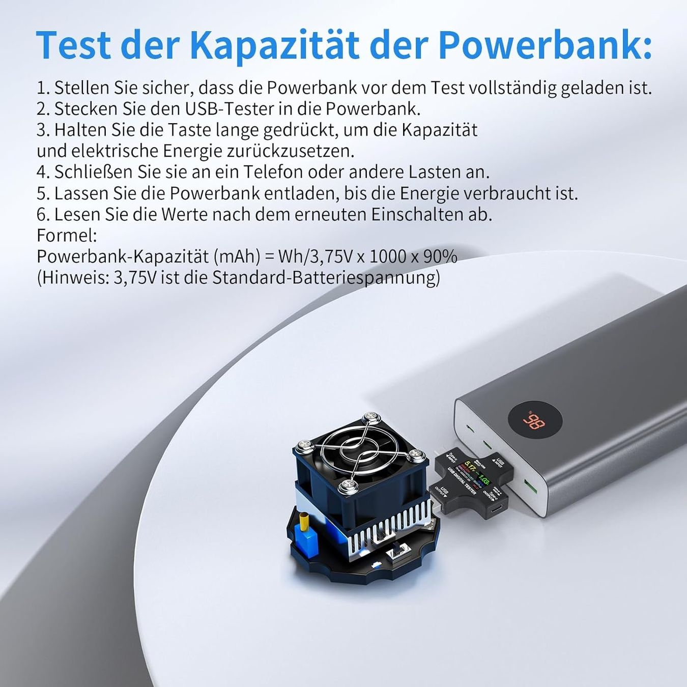 Misurare: Multimeter USB Tester Messgerät 2-in-1 – Nuovo e nell'imballaggio originale da Châtelaine venduto da topshop.switzerland 7