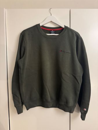 Champion Herbst-Sweatshirt, Gr. S, Olivgrün