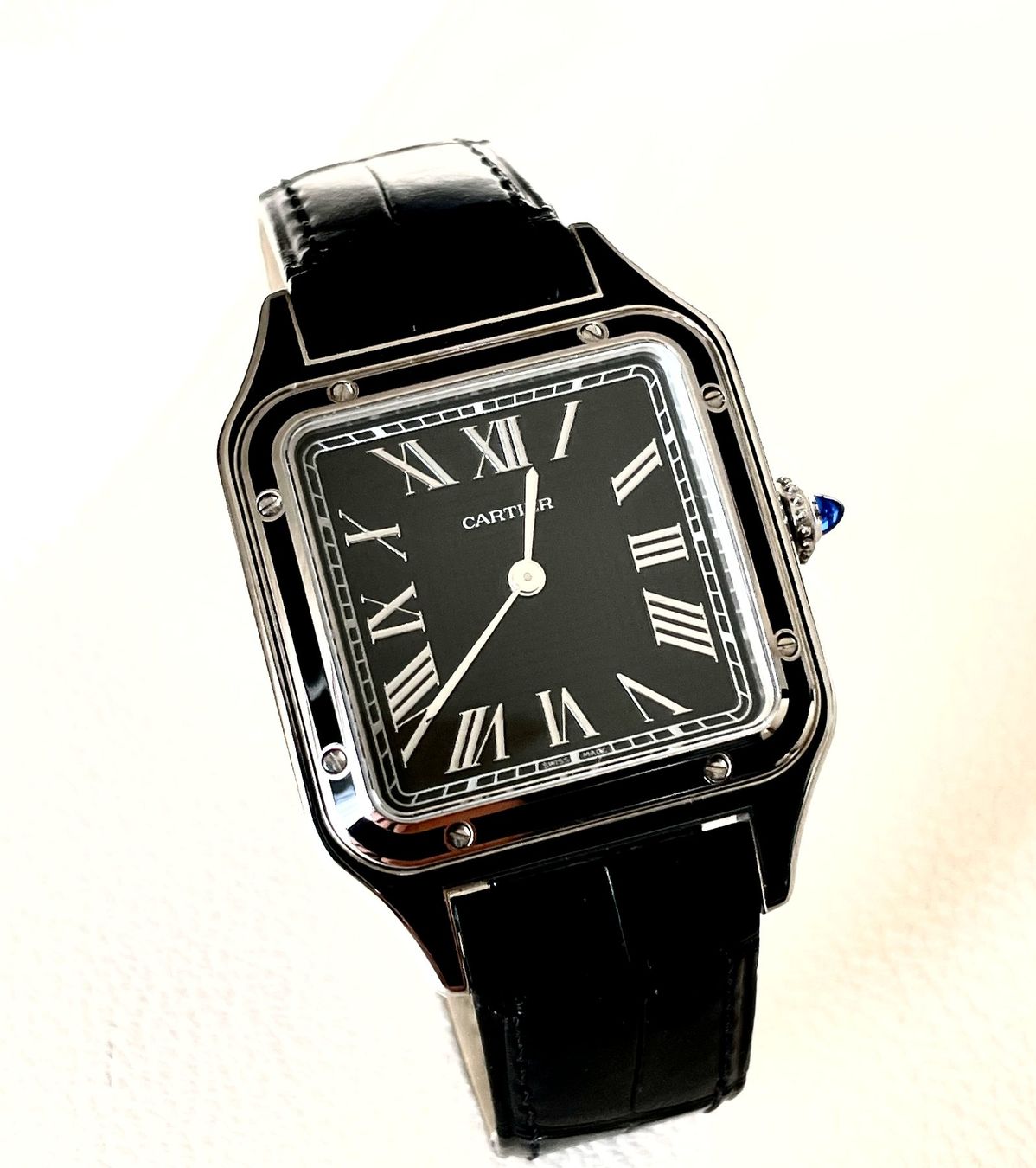 Cartier Orologi: Cartier Santos Dumont Black Laquer, full Set – Nuovo (secondo la descrizione) da Gasel venduto da Alter_Ego