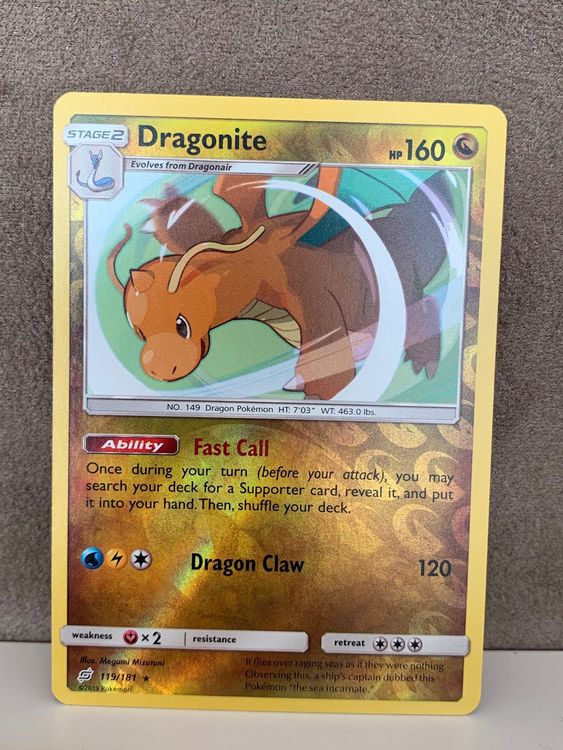 Dragonite Reverse Holo Rare ENG Team Up Pokemon 119/181 Kaufen auf