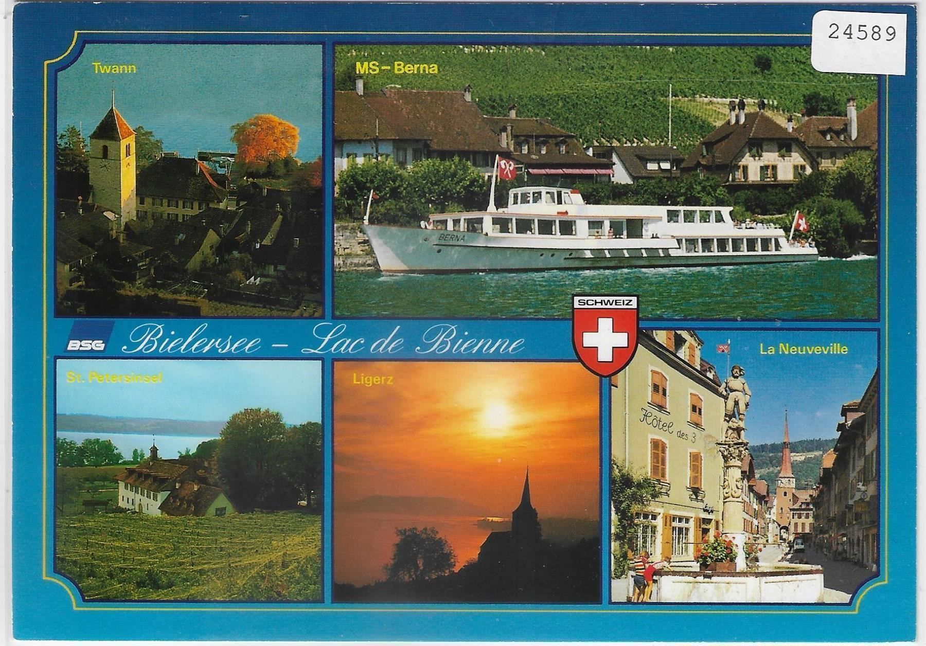 Tutti i francobolli: Bielersee - Lac de Bienne - MS-Berna, – Antico da Ettingen venduto da Kartenplanet