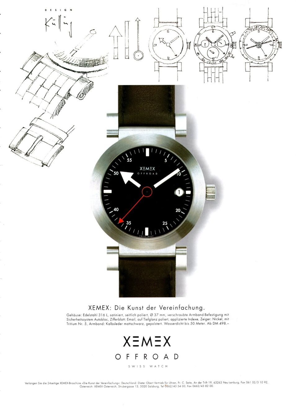 Orologi: XEMEX Avenue Chrono - Ref 2355-130 - Stahl - NOS – Nuovo (secondo la descrizione) da Appenzell venduto da Zimiuno 8