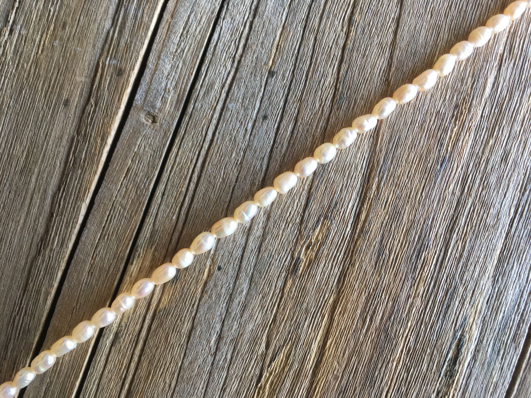 Catenine: PERLEN  KETTENSTRANG  PERLEN ca. 6x4mm  LÄNGE 38cm – Nuovo e nell'imballaggio originale da Aesch ZH venduto da LiquidAktion 3