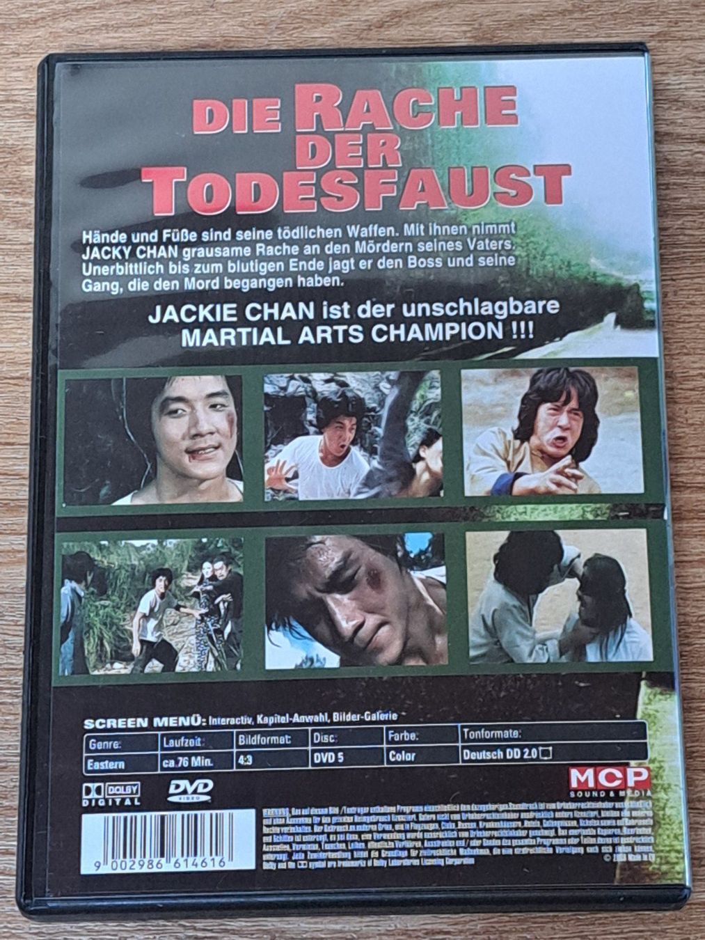 Tutti i DVDs: DVD JACKIE CHAN, Die Rache der Todesfaust – Nuovo (secondo la descrizione) da Unterseen venduto da Kanica 1