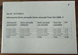 Jahresserie 2006, komplett mit ET-Halbmond-Stempel