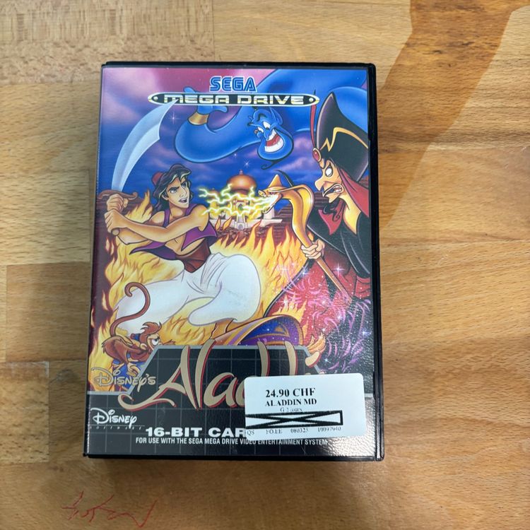 Jeu Aladdin Sur Sega Mega Drive / 32X - Pas De Notice, Bon état, PAL