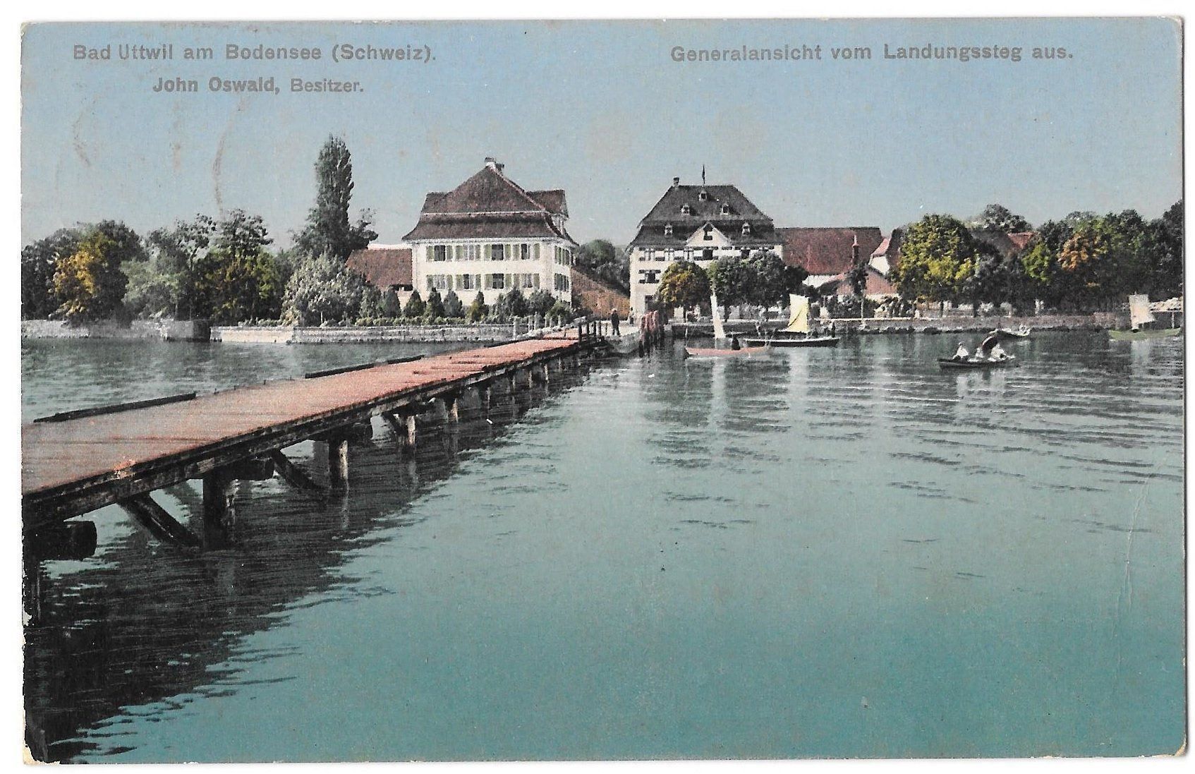 Cartoline postali: Bad Uttwil am Bodensee Generalansicht – Usato da Olten venduto da clotaldi