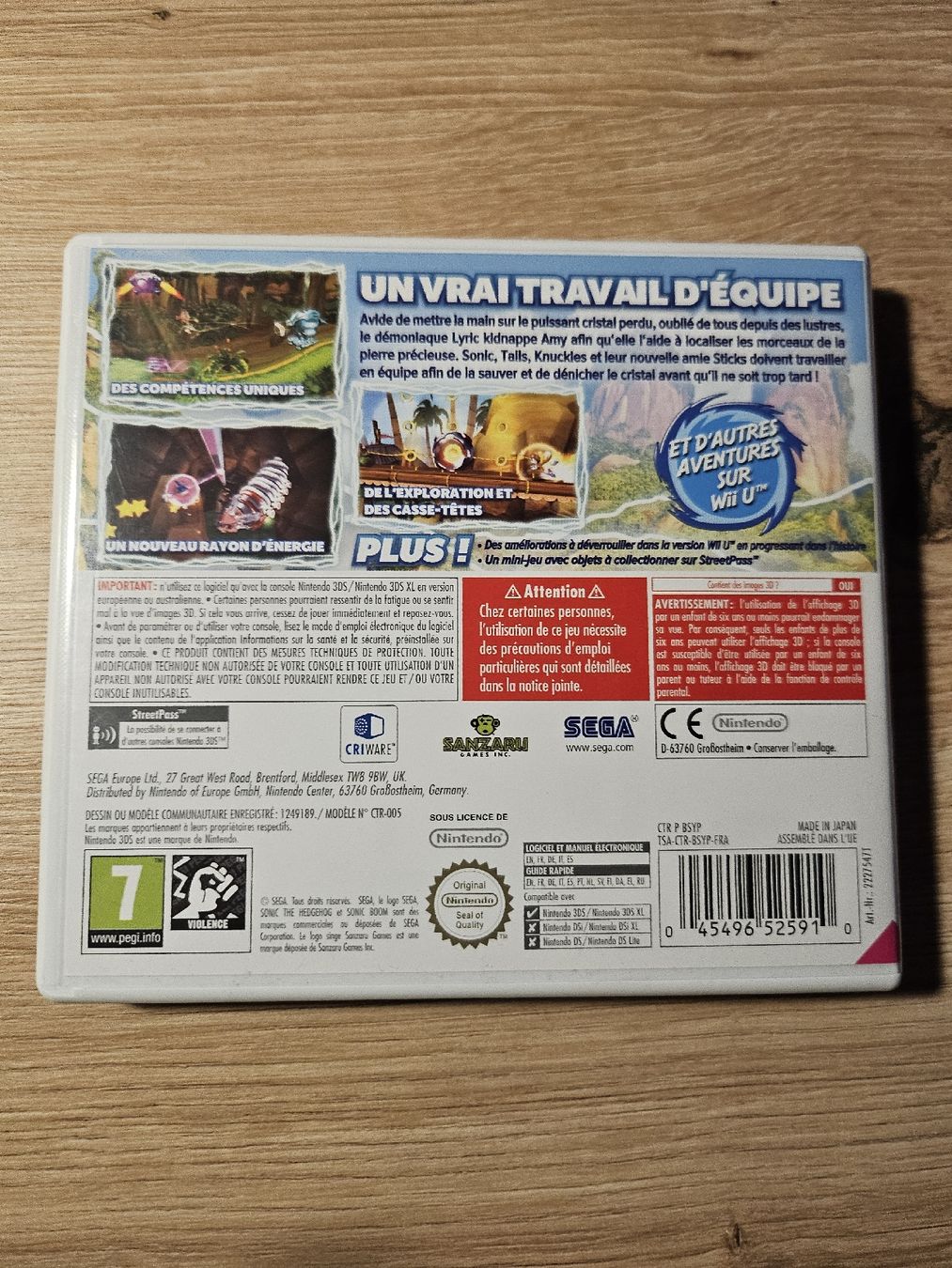 Giochi: Sonic Boom 3DS – Usato da Poliez-le-Grand venduto da enz_8vrj 1