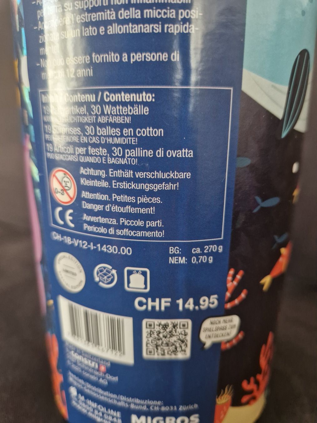 Migros Tutte le decorazioni: Bombe de table maxi pour la fête - Tischbombe – Nuovo e nell'imballaggio originale da Villars-sur-Glâne venduto da Agnie80 3