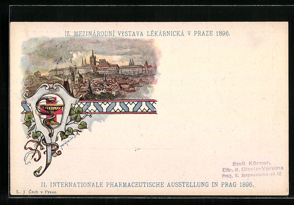 Cartes postales: Litho Prag, II. Internationale Pharmaceu – D'occasion à Berlin par bartko-reher