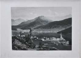 Davos Stahlstich  von Huber
