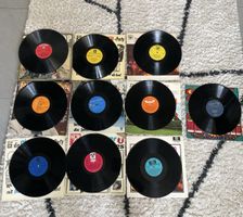 10 verschiedene Schallplatten, für Deko nicht für Gebrauch