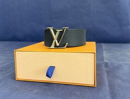 Original Louis Vuitton Wendegürtel – Dunkelblau/Braun