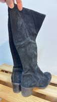 Elegante Wildlederstiefel in Schwarz - Perfekt für Herbst!