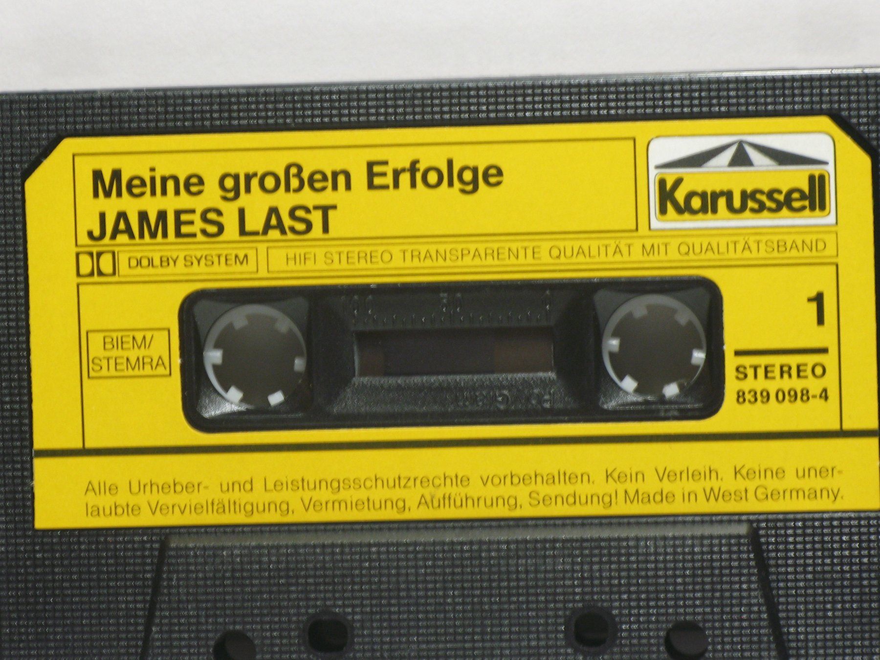 Musicassette: JAMES  LAST    Meine grossen Erfolge – Usato da Langnau i. E. venduto da mar_hw58 3