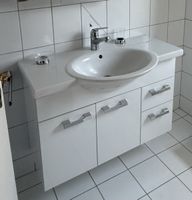 Waschtischunterschrank 100cm mit Keramikwaschtisch