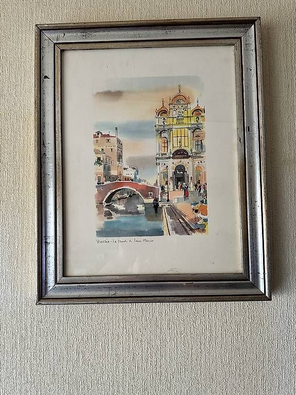 Dipinti: Tableaux aquarelle vue Venezia – Usato da Clarens venduto da mauros52 2