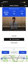 Platinum Ticket Bad Bunny Madrid - 6. Juni 2026
