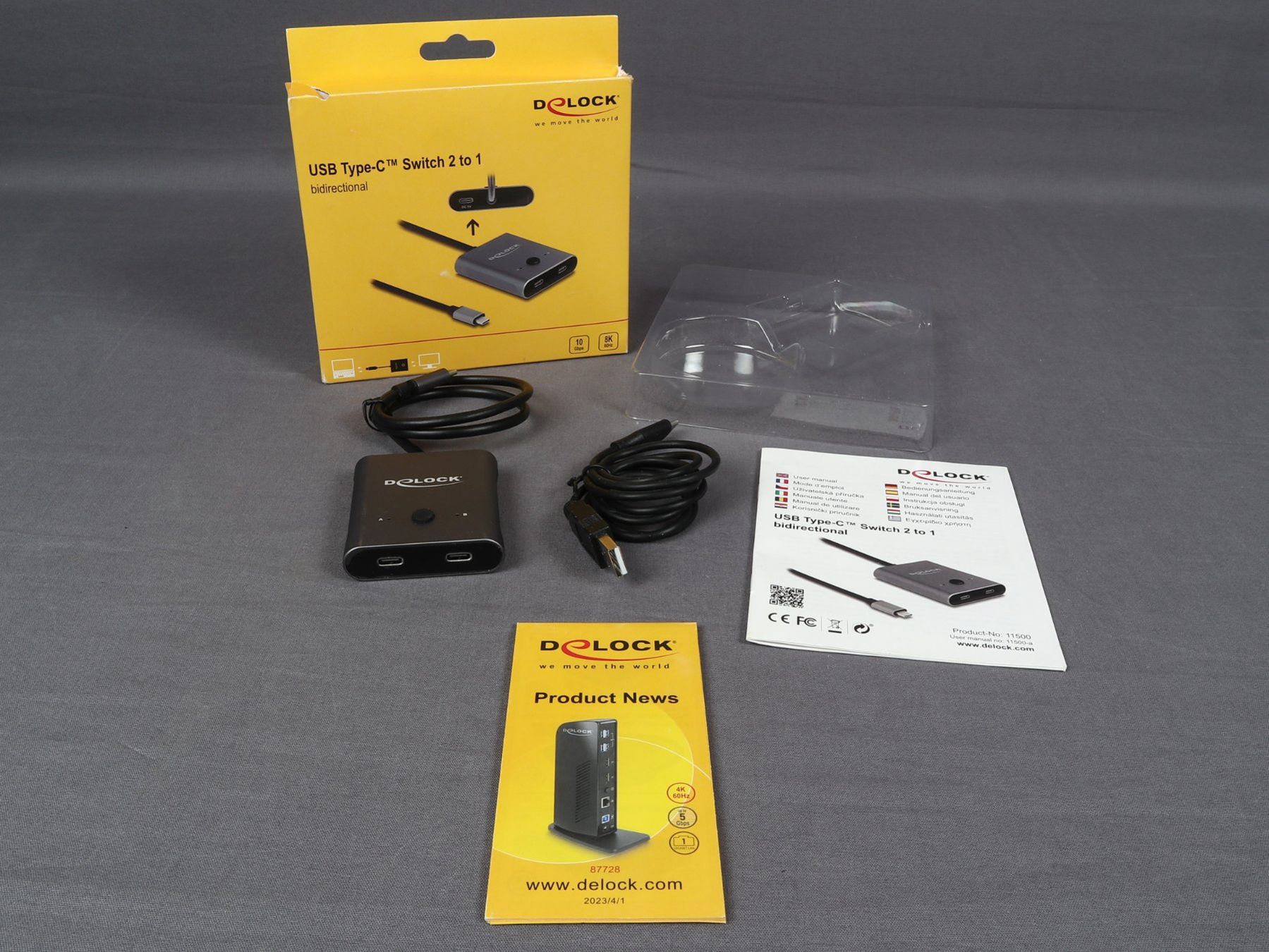 Hub & Switch: DELOCK USB Type-C Switch 2 to 1 – Nuovo (secondo la descrizione) da Steinen venduto da Restwert_Steinen