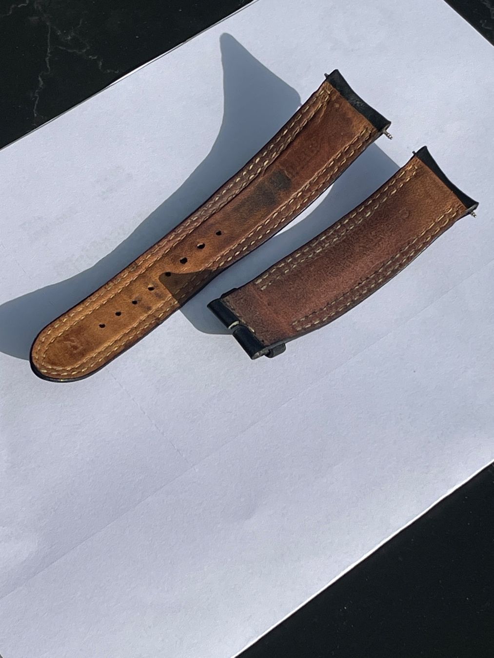 Bracciali & Braccialetti: Jaeger-LeCoultre Armband Schwarz mit Naht 21mm – Usato da Wald ZH venduto da Flight69 3