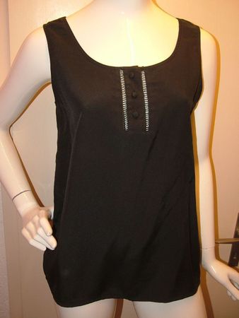 Top von Charles Vögele, Gr. 42, schwarz %%