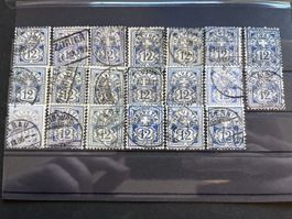 Petit Lot Type Chiffre Nr. 62A/62B 