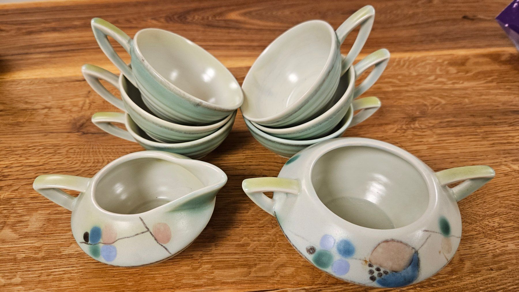 Set di piatti: Antikes Kaffee/Teeset 21 teilig – Usato da Oftringen venduto da Dinu10 8