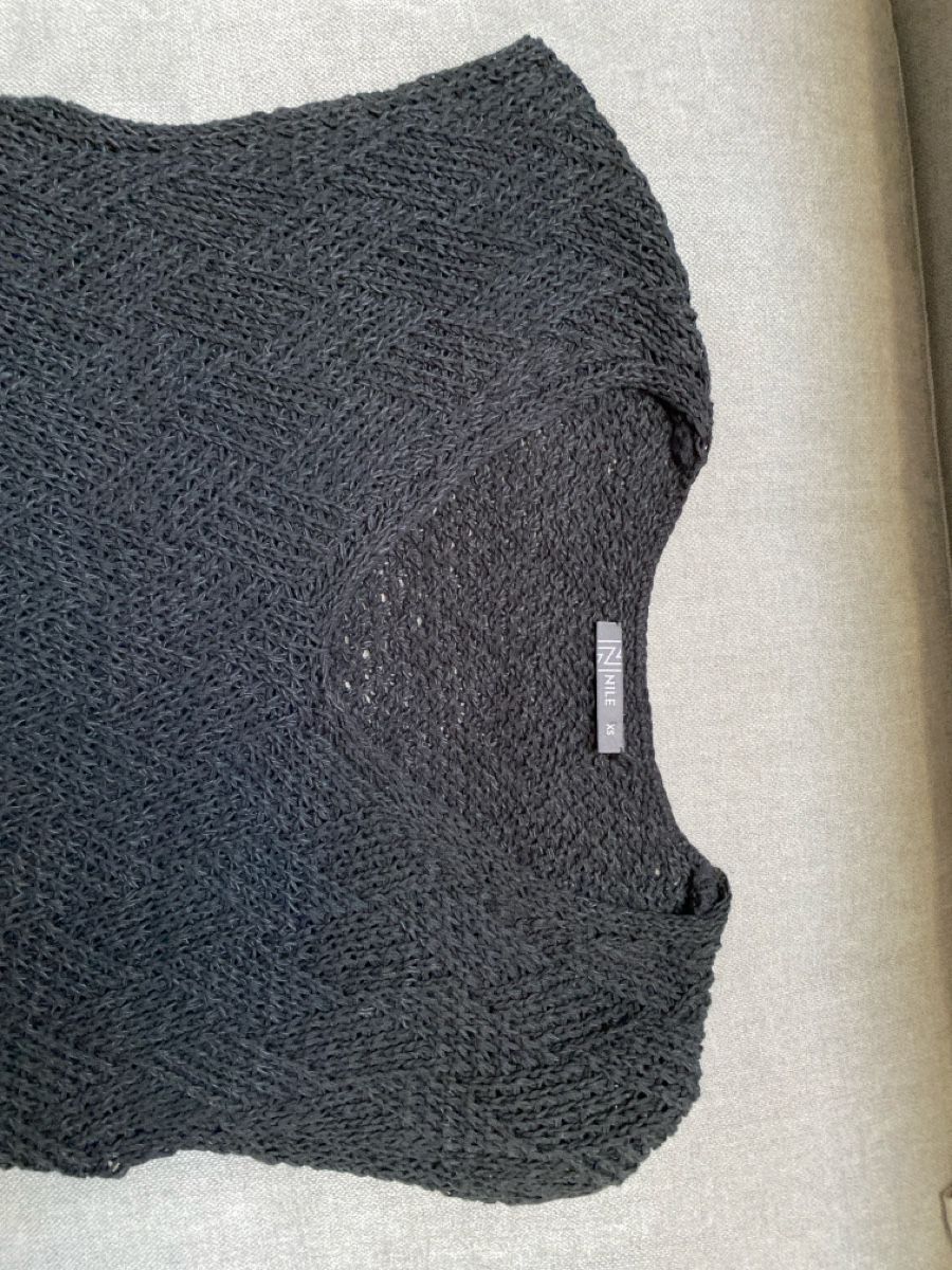 Nile Gilet & Giacche senza maniche: Nile Pullunder / Top schwarz Muster V-Ausschnitt Gr.  XS – Usato da Homberg b. Thun venduto da Homata 5