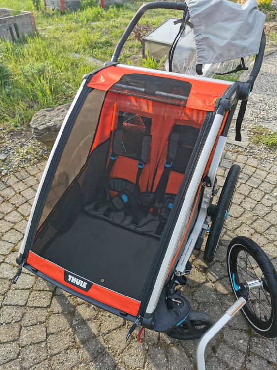 THULE Chariot Cross 2 inkl. Jogging Rad Farbe orange Kaufen auf