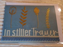 Trauerkarte mit Umschlag "In stiller Trauer" A6 Format