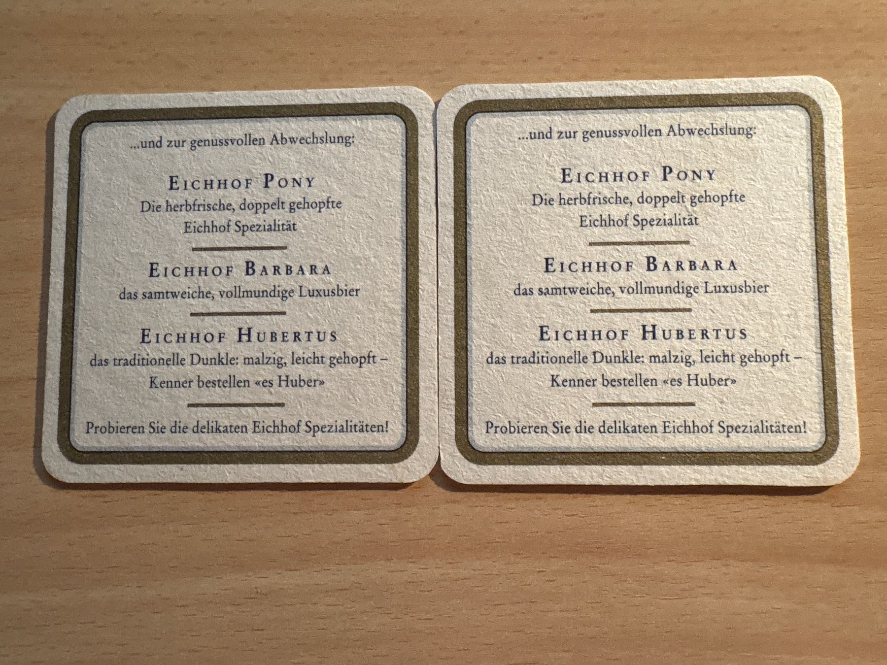 Eichhof Untersetzer: Bierdeckel Eichhof Braugold Premium 2 Stk. – Gebraucht aus Ibach von lisch3 1