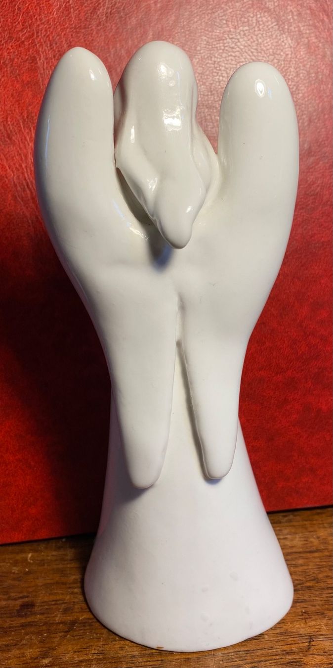 Statuette: Engel Figure weiss silber - Neu – Nuovo e nell'imballaggio originale da Zäziwil venduto da Emlea 3