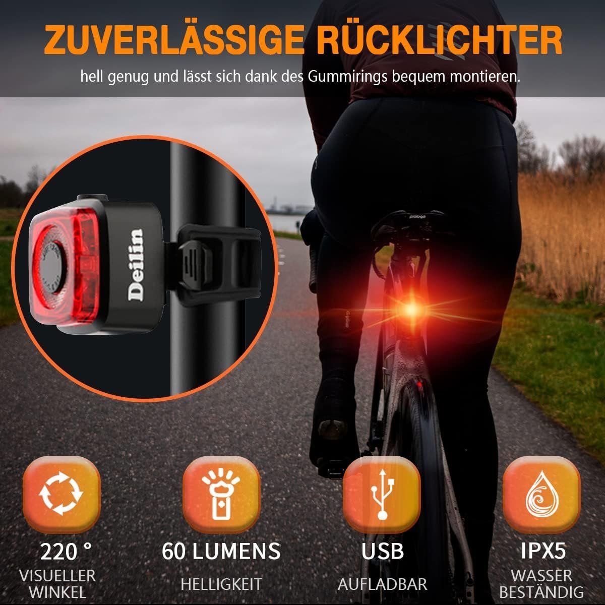 Ersatzteile: Fahrradlicht Set, USB Aufladbar – Neu und originalverpackt aus Nuglar von SaleRitter 5