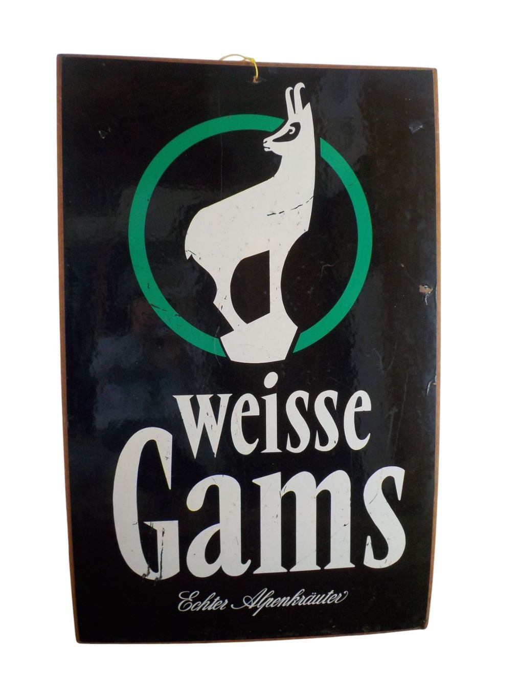 Foto & Immagini: Werbung Schild antik - Weisse Gams – Usato da Mörschwil venduto da antiksalon21 1