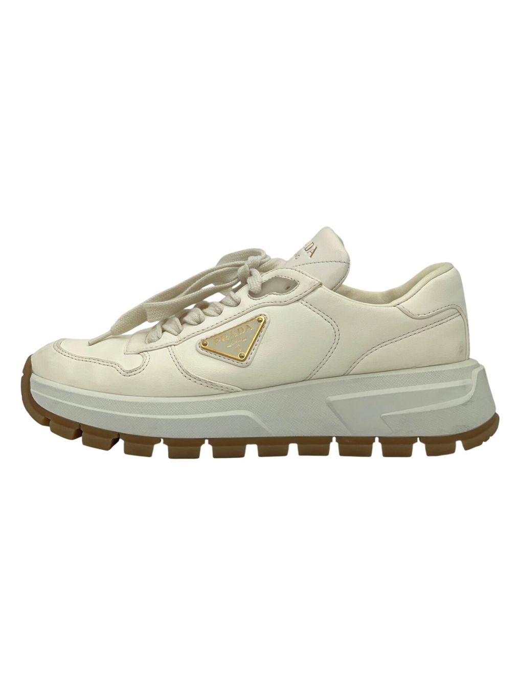 Prada Scarpe da donna: Prada Prax 01 Platform Sneaker EU 38 Weiß – Usato da Zürich venduto da shoe_shop
