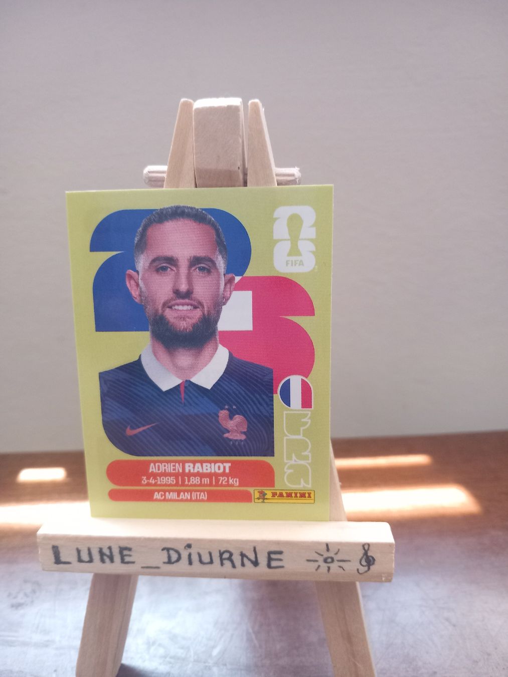 Panini Carte collezionabili: Carte Panini Adrien Rabiot FRA 12 – Usato da Salavaux venduto da Lune_Diurne
