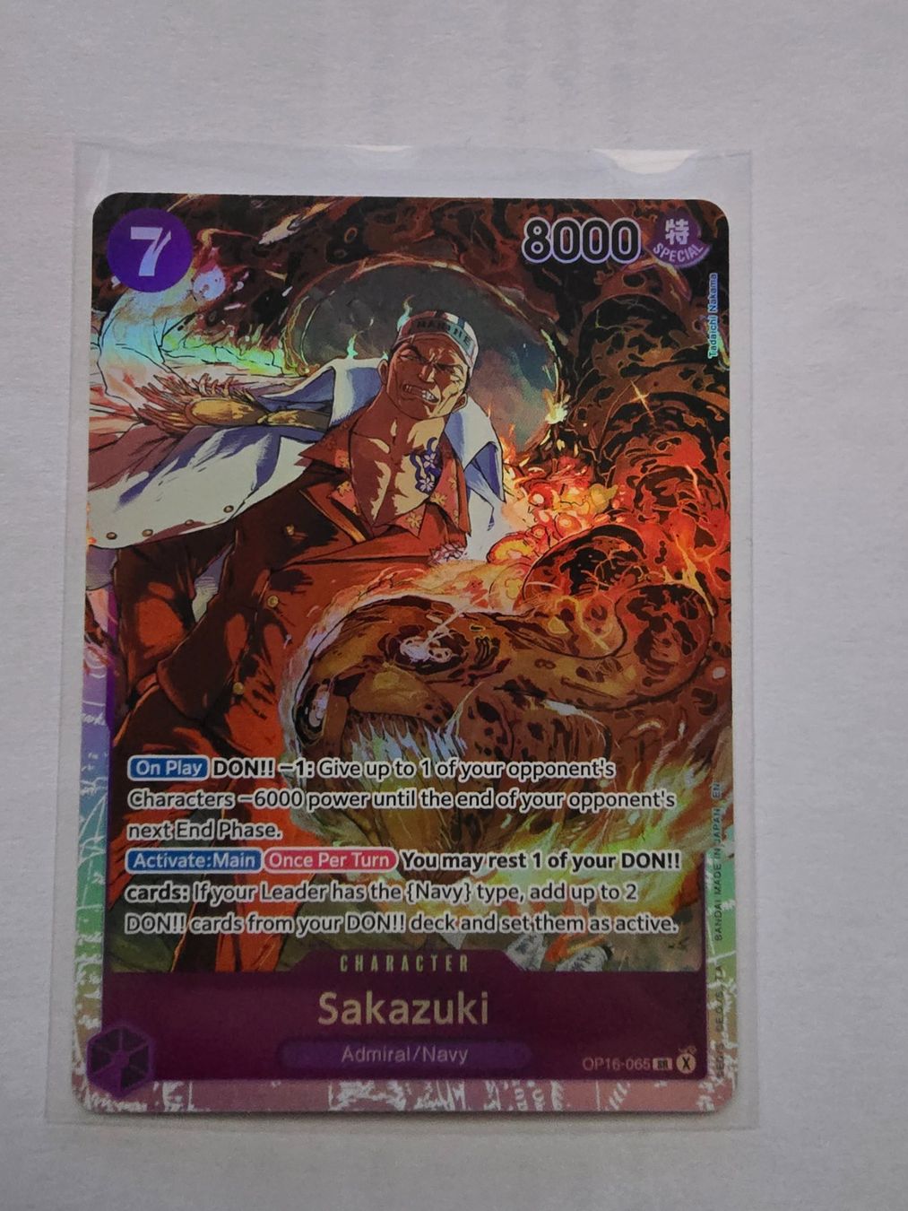 Bandai Sammelbilder & Trading cards: Sakazuki OP16-065 SR – Neu (gemäss Beschreibung) aus Chur von Casdo
