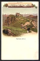 Rigi-Kulm, Panorama mit Hotel, Berner-Ob
