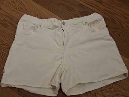 Weisse Jeansshorts von H&M