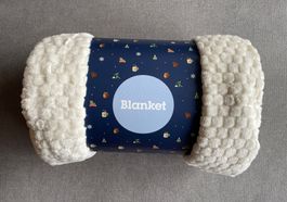Flauschige Kuscheldecke weiss, NEU