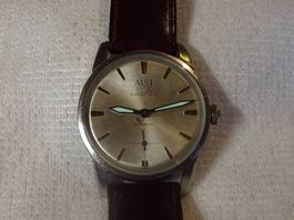 Alte Armbanduhr ca.1950 ALSI SUISSE 17RUBIS SUPER W.D.