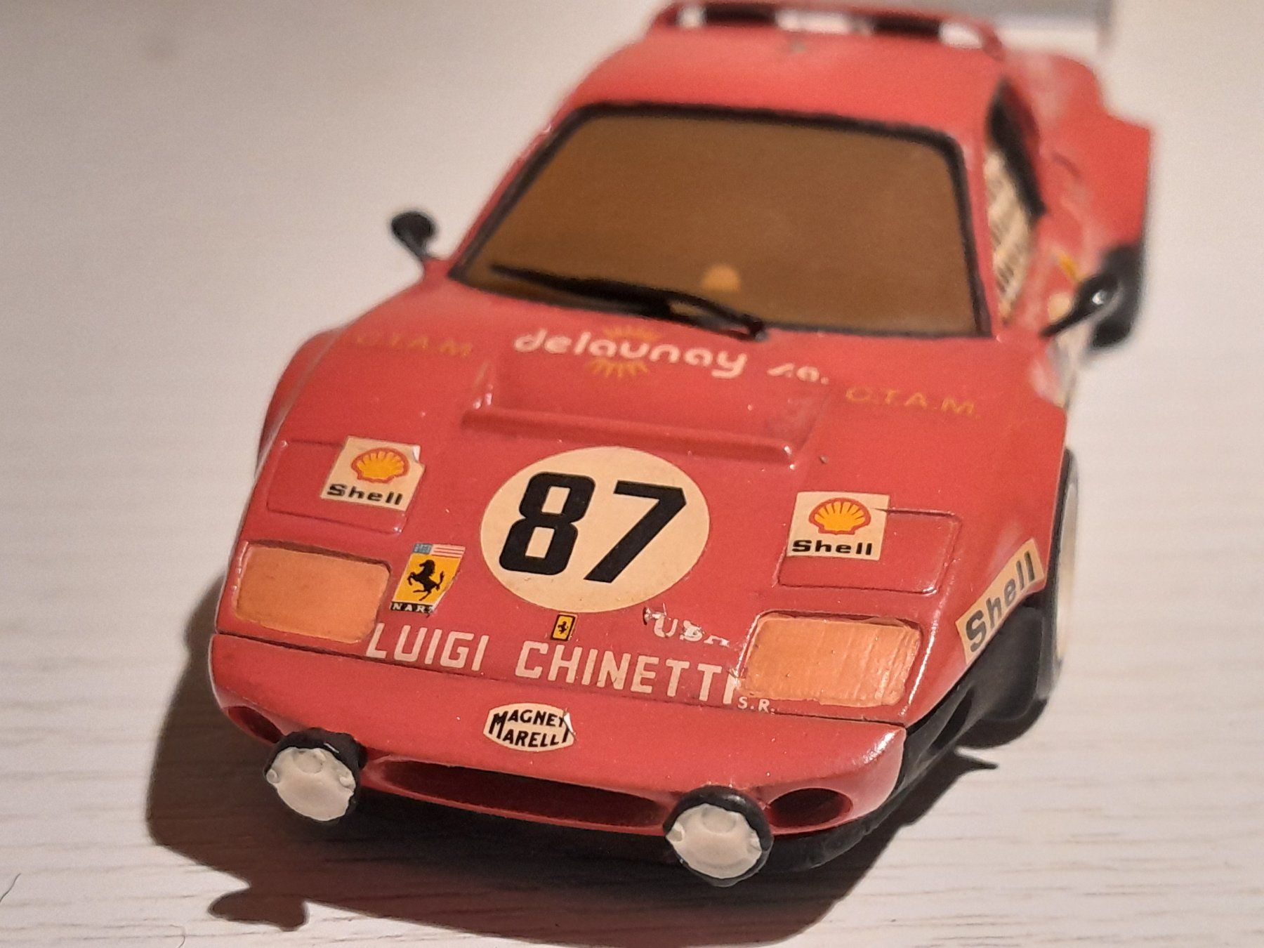 Miniature AMR 1/43 Ferrari 512 BB Le Mans 1981 N°48 – Modèle De Collection